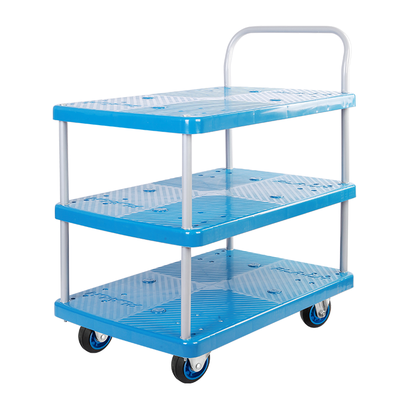 Triple-Layer Plastic Hand Trolley